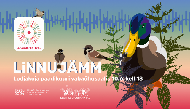 Linnujämm avab homme kaheksanda Loodusfestivali Tartu Emajõe Lodjakojas 