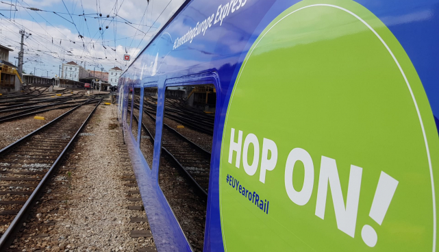 Euroopa raudteeaastale pühendatud Connecting Europe Express rong