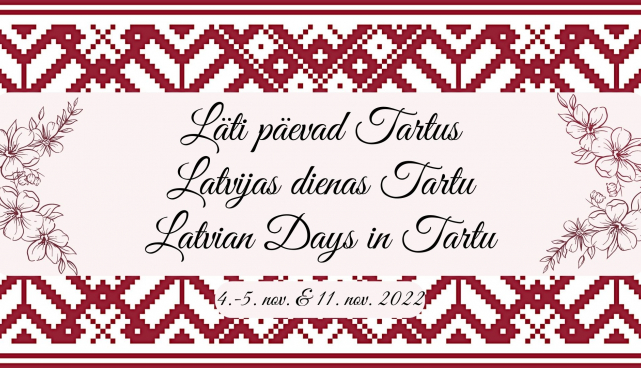 Tartus toimuvad Läti päevad