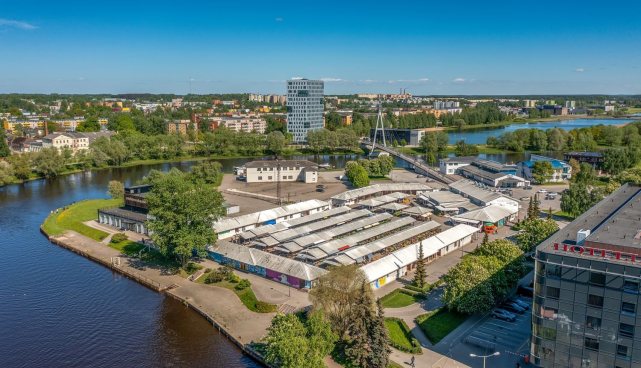 Sadamakvartali ala õhust vaadates