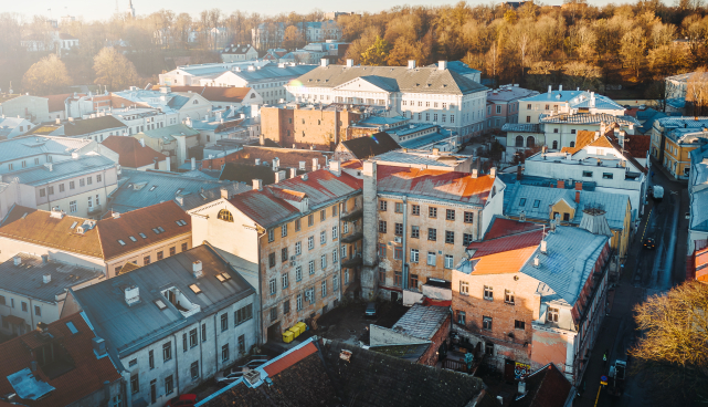 Tartu vanalinn droonilennult