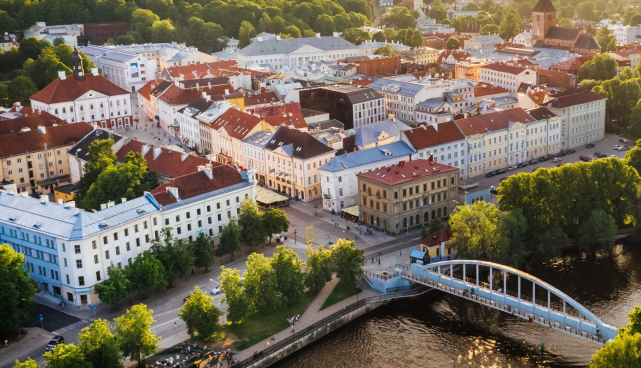 Tartu kesklinn droonilt