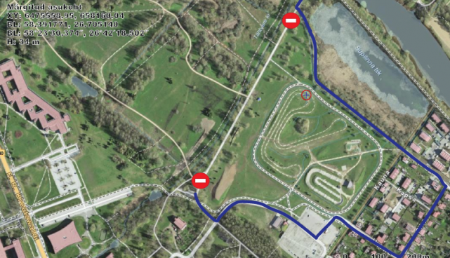 Emajõe vabaujula parklasse pääseb ajutiselt vaid Oa tänava kaudu