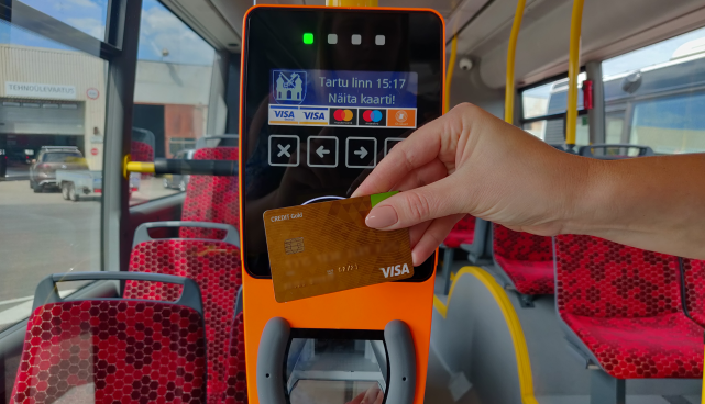 Pangakaardi kasutamine bussis