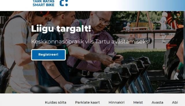 Tartu rattaringluse uus koduleht
