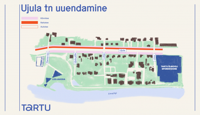 Ujula tänava uuendamise skeem